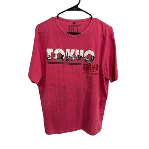 MDC Cities Mens Tokyo Graphic Casual Short Sleeve T-Shirt Size XL Streetwear